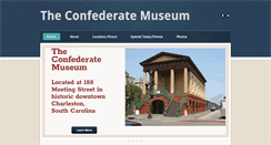 Desktop Screenshot of confederatemuseumcharlestonsc.com